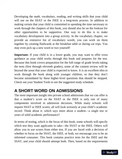 Princeton Review SSAT and ISEE Prep, 2023: 6 Practice Tests + Review and Techniques (2023) - Page 18 preview image