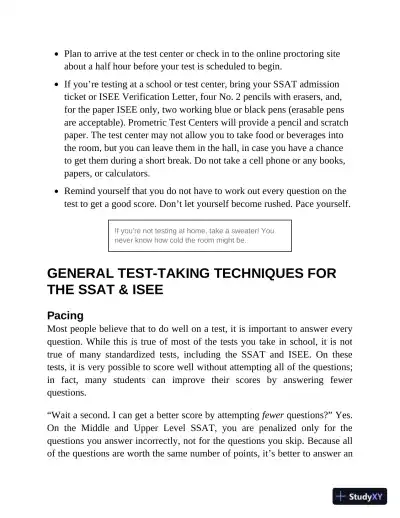 Princeton Review SSAT and ISEE Prep, 2023: 6 Practice Tests + Review and Techniques (2023) - Page 28 preview image