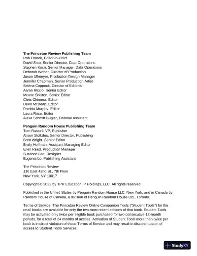 Princeton Review SSAT and ISEE Prep, 2023: 6 Practice Tests + Review and Techniques (2023) - Page 4 preview image