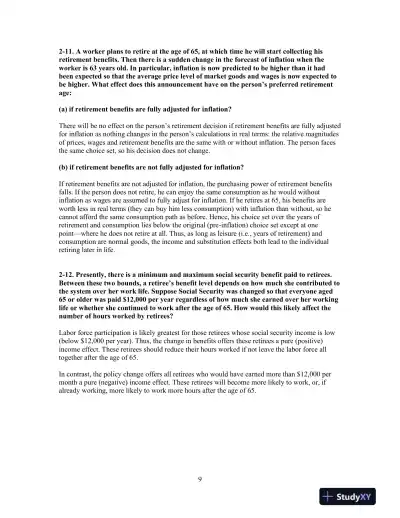 Solution Manual for Labor Economics, 8th Edition - Page 10 preview image