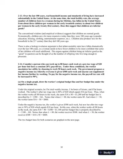 Solution Manual for Labor Economics, 8th Edition - Page 11 preview image