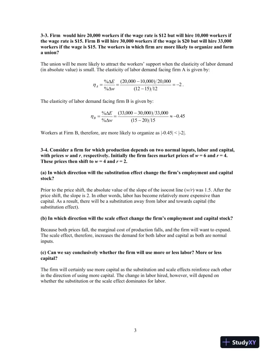 Solution Manual for Labor Economics, 8th Edition, page 16