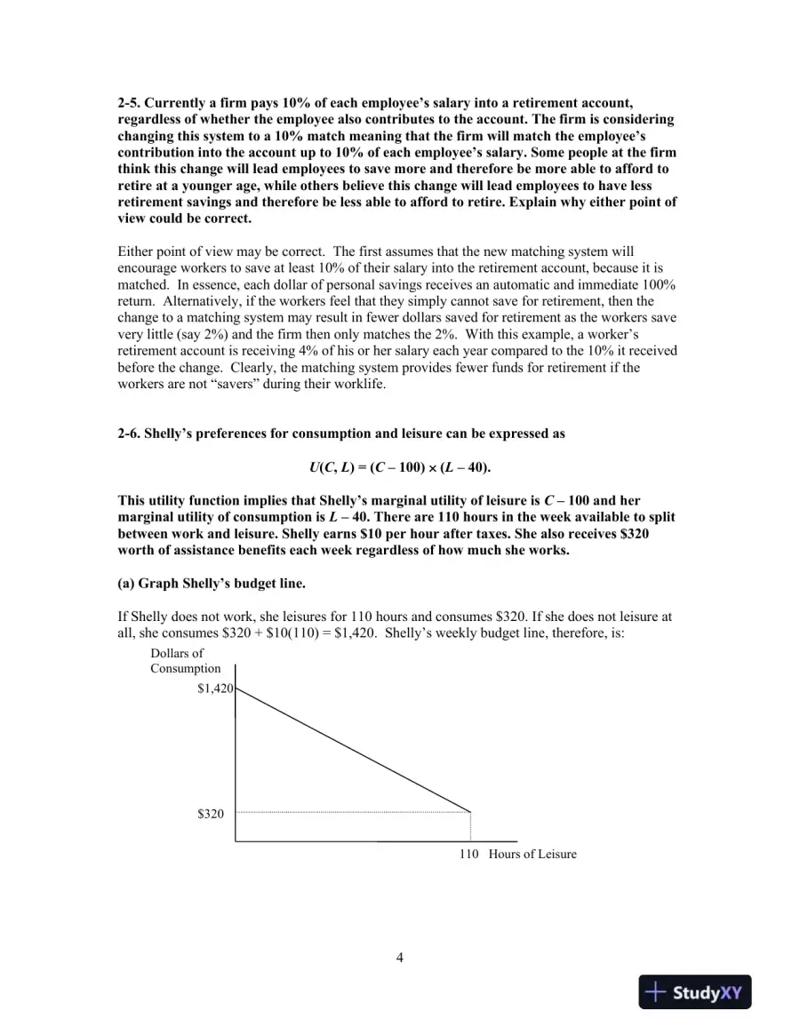 Solution Manual for Labor Economics, 8th Edition, page 5