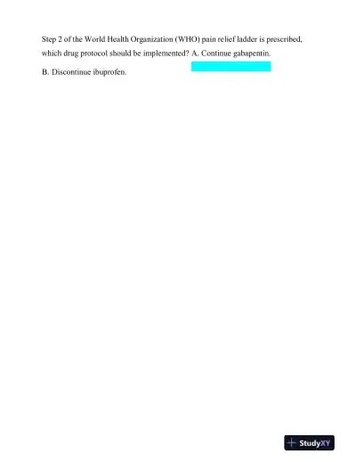 2022-2023 HESI Fundamentals of Nursing Practice Exam With Answers (163 Solved Questions) - Page 10 preview image