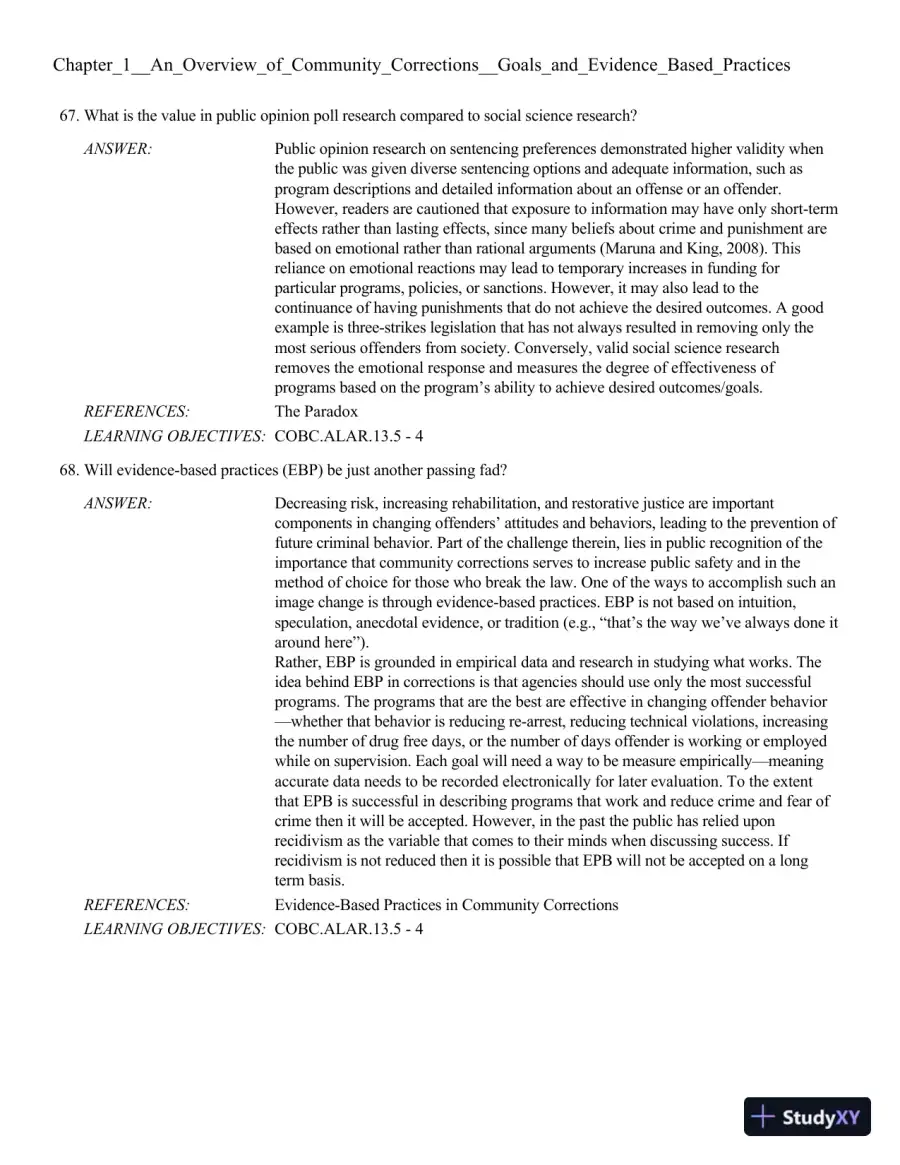 Community-Based Corrections 10th Edition Test Bank, page 14