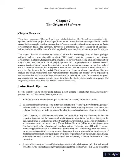Solution Manual for Modern Systems Analysis and Design, 8th Edition - Page 10 preview image