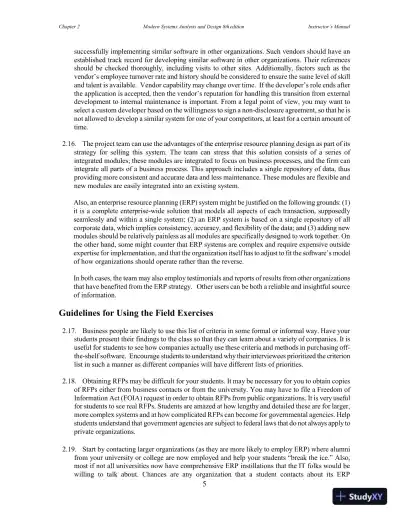 Solution Manual for Modern Systems Analysis and Design, 8th Edition - Page 14 preview image