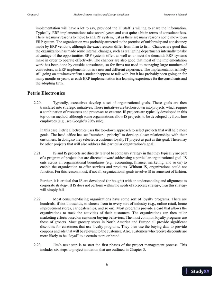 Solution Manual for Modern Systems Analysis and Design, 8th Edition, page 15