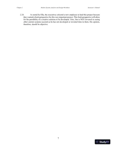 Solution Manual for Modern Systems Analysis and Design, 8th Edition - Page 16 preview image