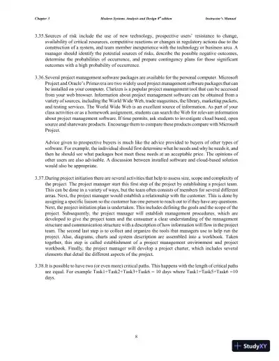 Solution Manual for Modern Systems Analysis and Design, 8th Edition - Page 24 preview image