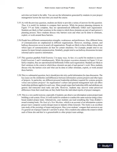 Solution Manual for Modern Systems Analysis and Design, 8th Edition - Page 31 preview image