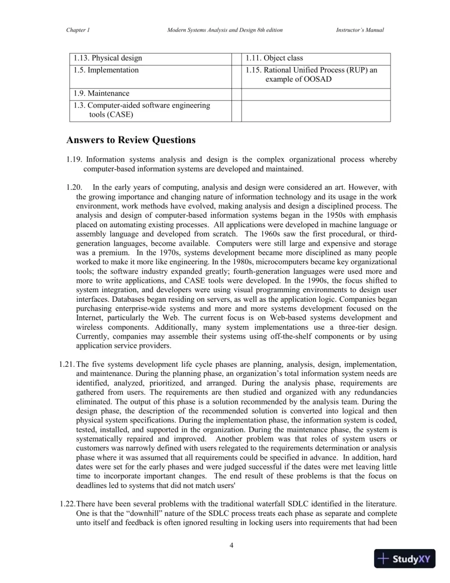 Solution Manual for Modern Systems Analysis and Design, 8th Edition, page 5