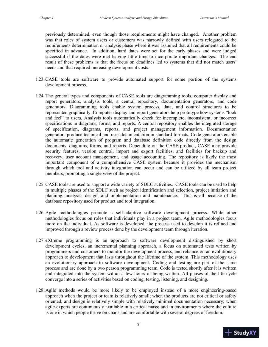 Solution Manual for Modern Systems Analysis and Design, 8th Edition, page 6