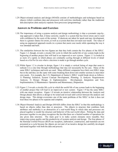 Solution Manual for Modern Systems Analysis and Design, 8th Edition - Page 7 preview image