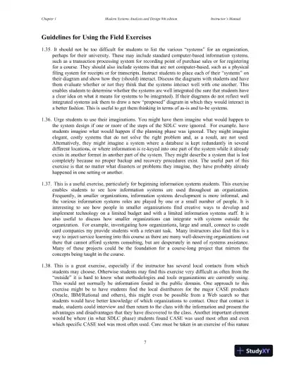Solution Manual for Modern Systems Analysis and Design, 8th Edition - Page 8 preview image