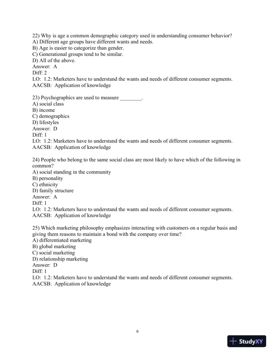 Test Bank for Consumer Behavior, 13th Edition, page 8