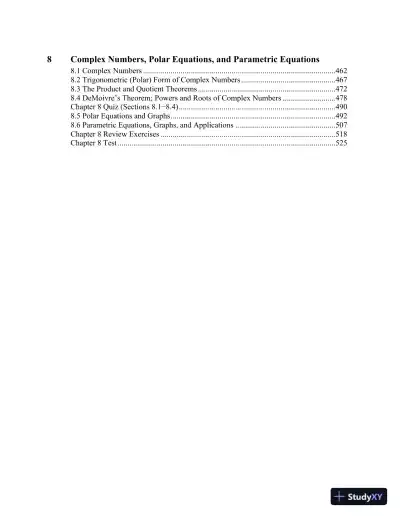 Solution Manual for Trigonometry, 12th Edition - Page 5 preview image