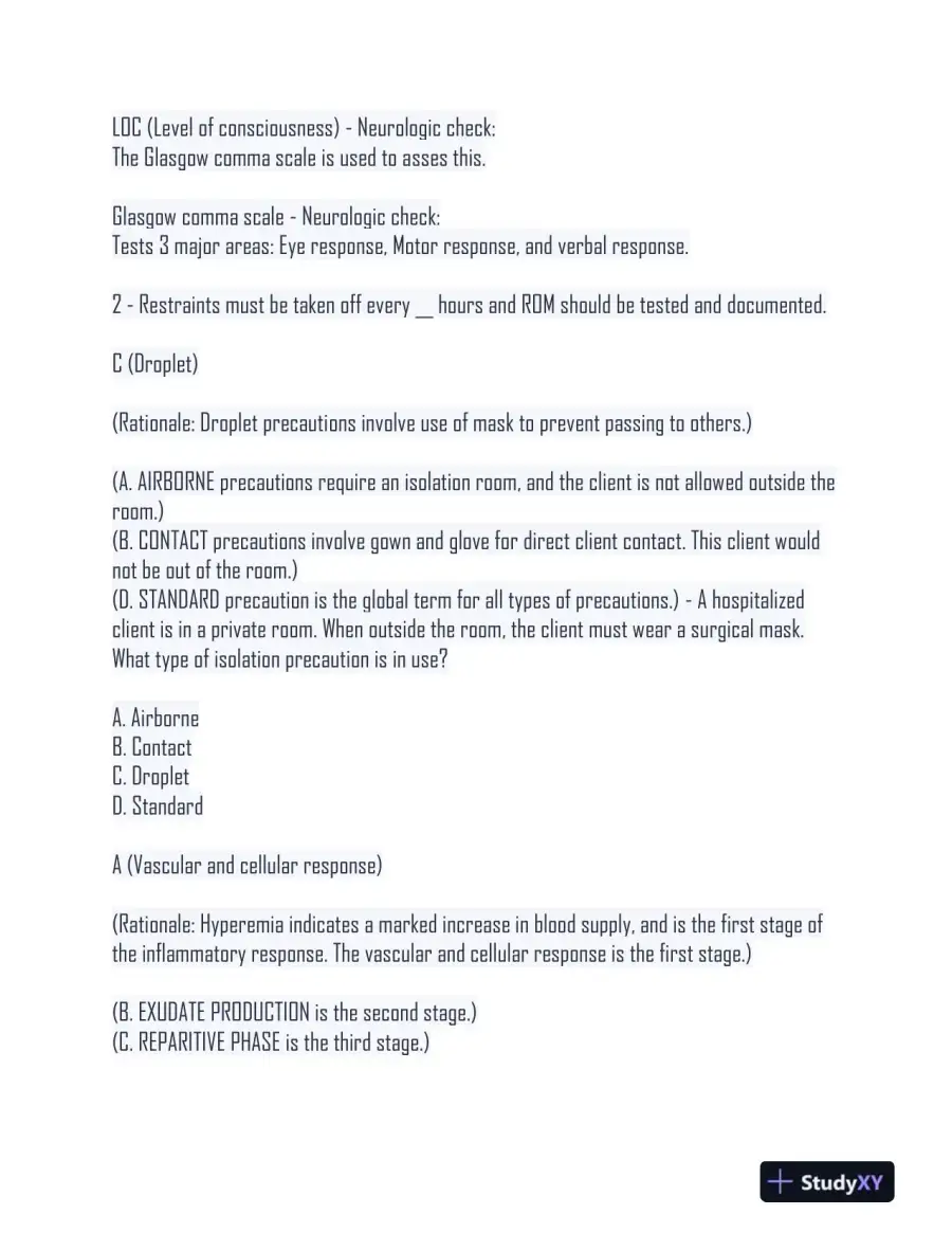 2024 NUR155 Comprehensive Practice Exam With Answers (646 Solved Questions), page 13