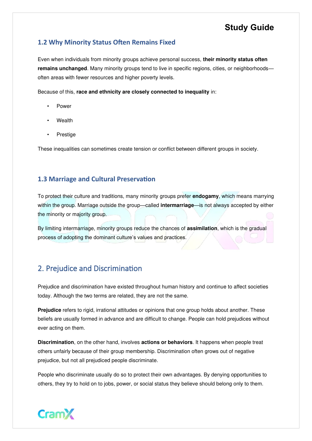 Sociology - Race and Ethnicity - Page 2 preview image