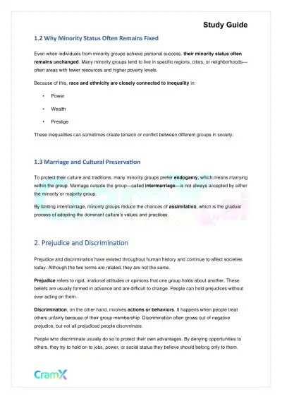 Sociology - Race and Ethnicity - Page 2 preview image