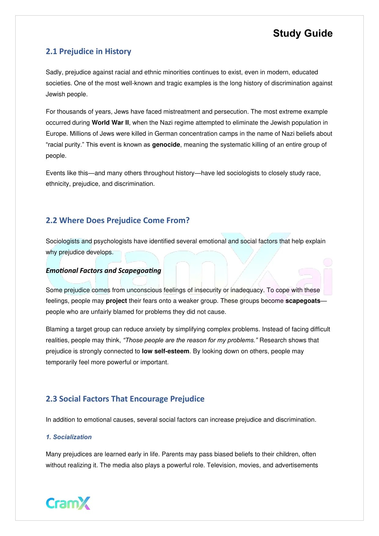 Sociology - Race and Ethnicity - Page 3 preview image