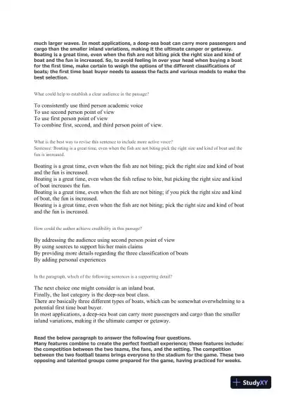 Liberty University INFT 101 Placement Test - English - Page 10 preview image