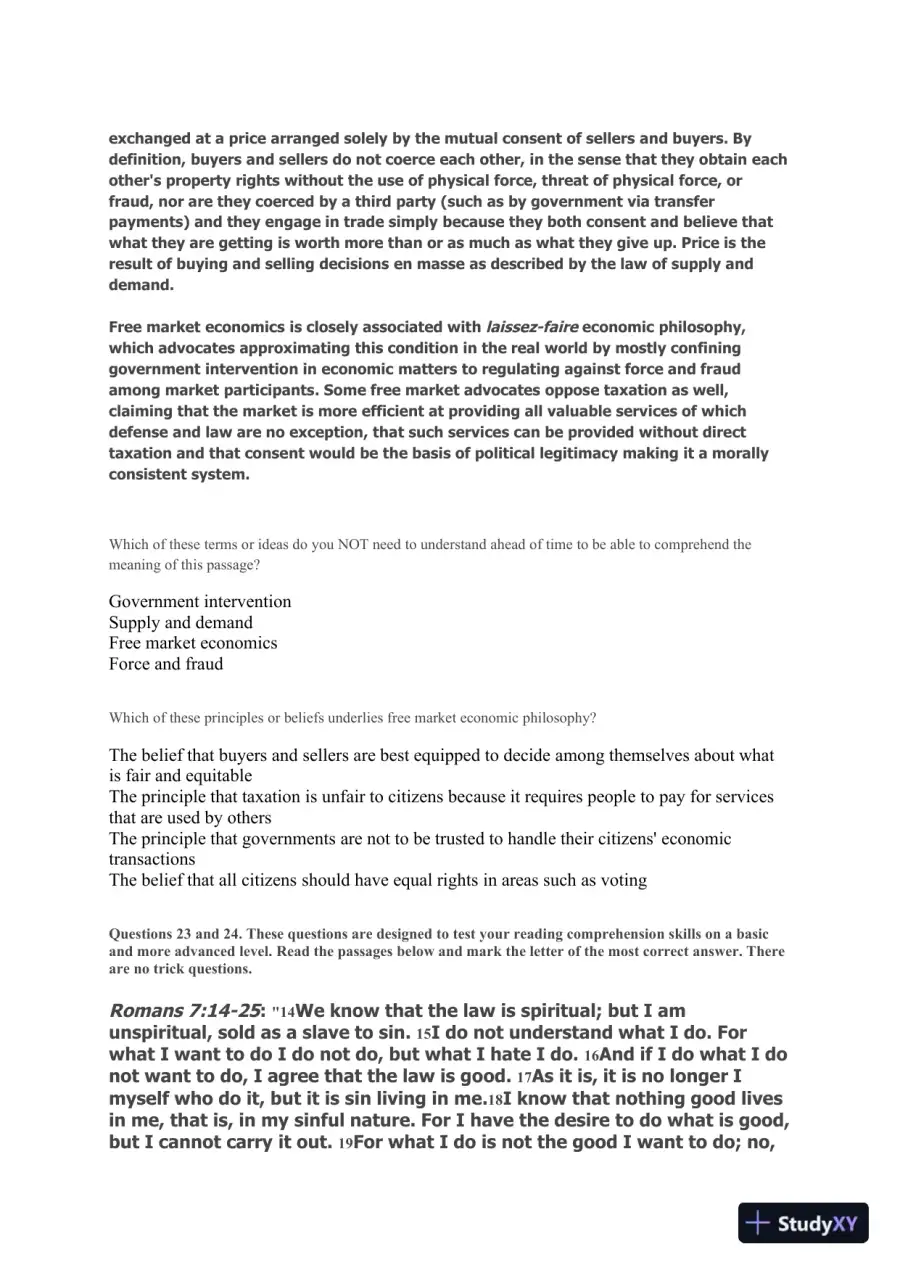 Liberty University INFT 101 Placement Test - English, page 4