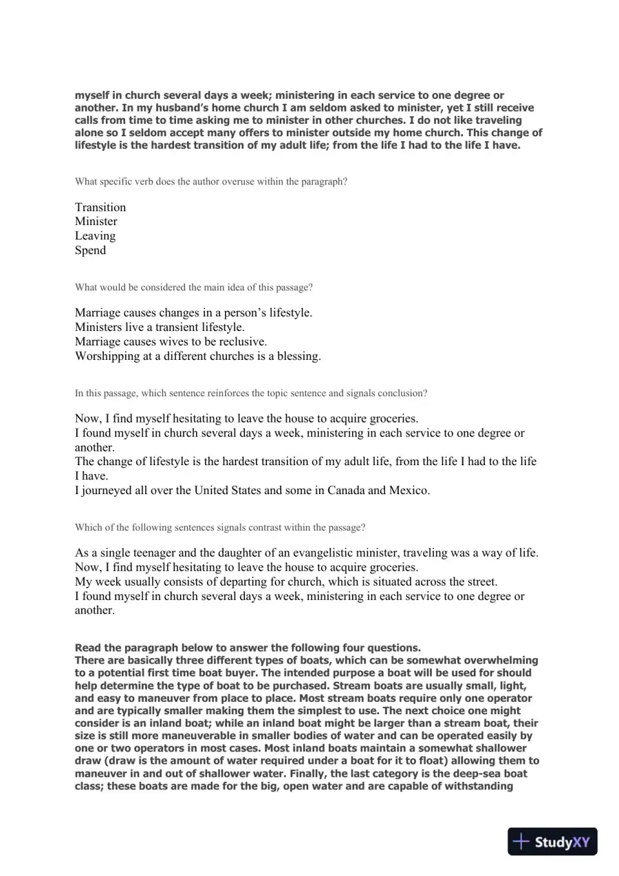 Liberty University INFT 101 Placement Test - English, page 9