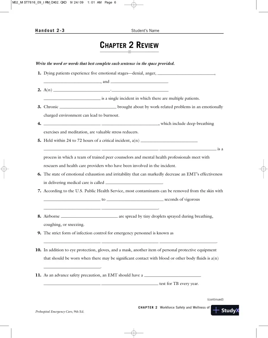 Test Bank For Prehospital Emergency Care, 9th Edition, page 12