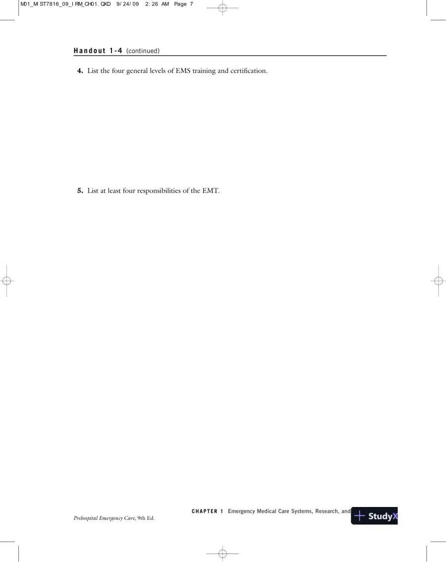 Test Bank For Prehospital Emergency Care, 9th Edition, page 6