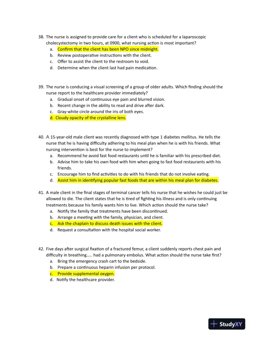 2022 HESI Nevada State College RN Management Information System Exit Real Exam Version 3 With Answers (161 Solved Questions), page 12