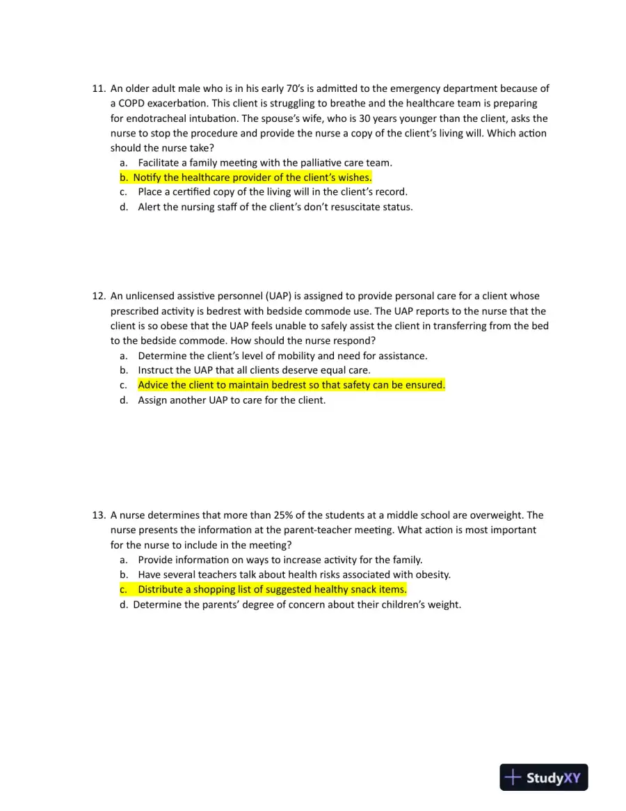 2022 HESI Nevada State College RN Management Information System Exit Real Exam Version 3 With Answers (161 Solved Questions), page 6