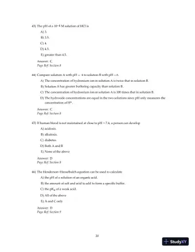 Test Bank For Principles Of Biochemistry, 4th Edition - Page 22 preview image