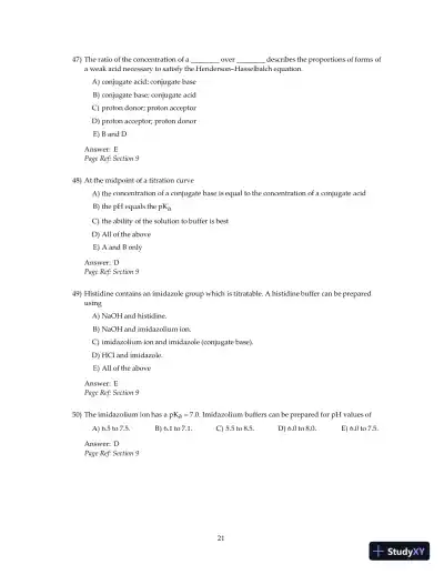 Test Bank For Principles Of Biochemistry, 4th Edition - Page 23 preview image