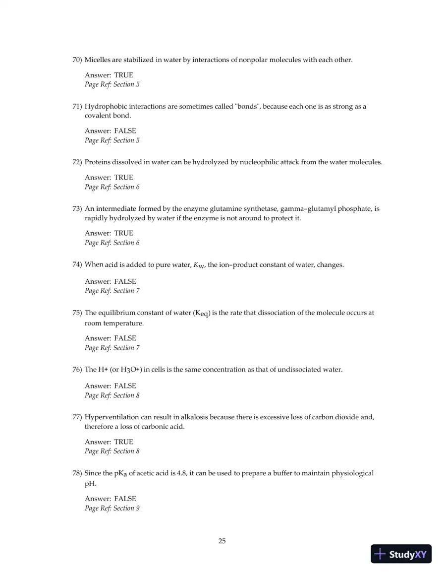 Test Bank For Principles Of Biochemistry, 4th Edition, page 27