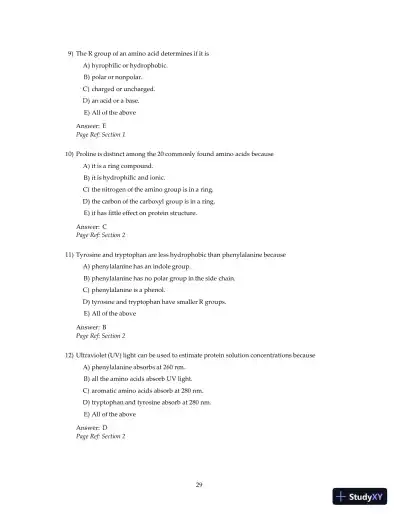 Test Bank For Principles Of Biochemistry, 4th Edition - Page 31 preview image