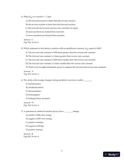 Test Bank For Principles Of Biochemistry, 4th Edition - Page 4 preview image
