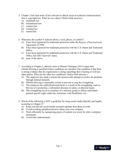 Technical Communication Eleventh Edition Test Bank - Page 12 preview image