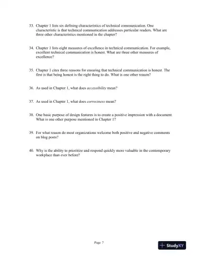 Technical Communication Eleventh Edition Test Bank - Page 8 preview image