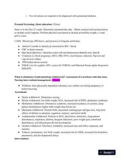 ATI RN Maternal Newborn Proctored Exam Version 4 With Answers (33 Solved Questions) - Page 10 preview image