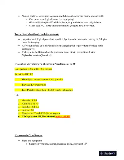 ATI RN Maternal Newborn Proctored Exam Version 4 With Answers (33 Solved Questions) - Page 6 preview image