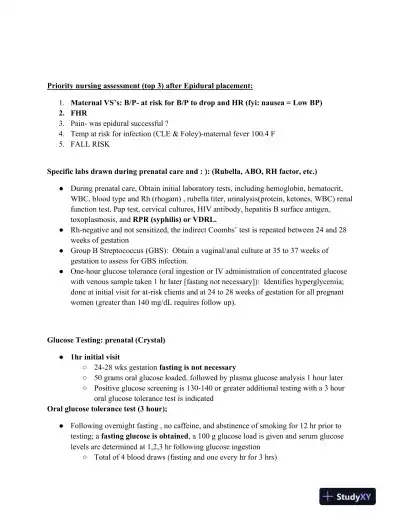 ATI RN Maternal Newborn Proctored Exam Version 4 With Answers (33 Solved Questions) - Page 9 preview image