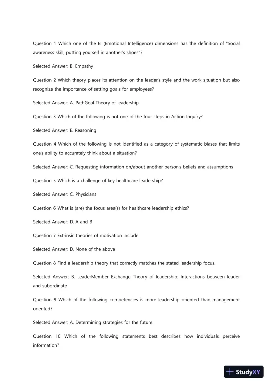Liberty University BUSI 311 Quiz 2 Complete Solutions Correct Answers Key, page 4