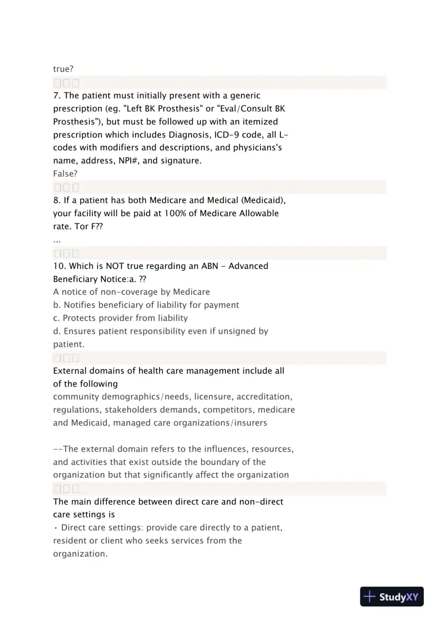 Liberty University BUSI 311 Quiz 2 Complete Solutions Correct Answers Key, page 8