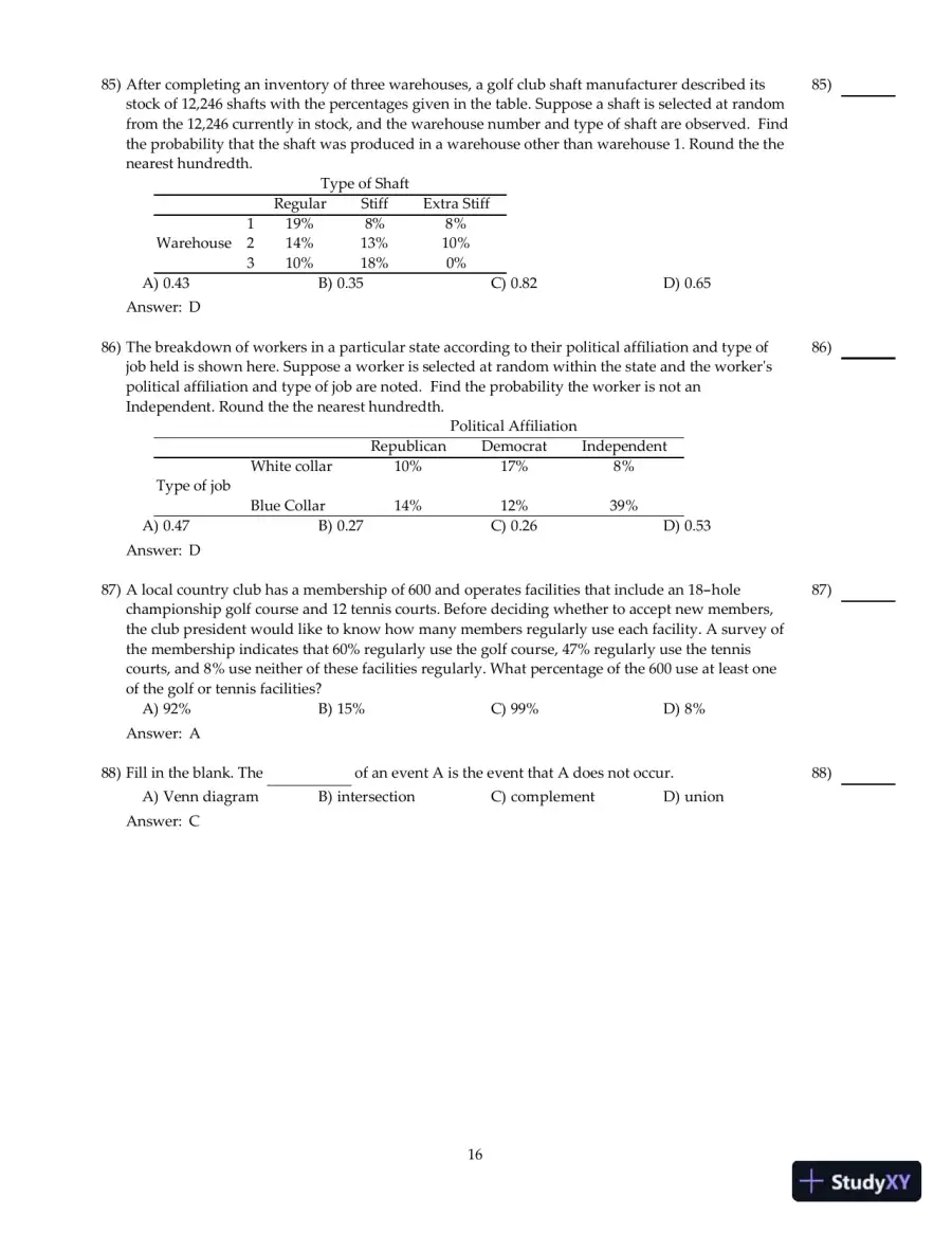 Fundamentals of Statistics, 5th Edition Test Bank, page 17