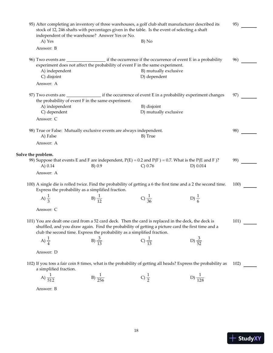 Fundamentals of Statistics, 5th Edition Test Bank, page 19