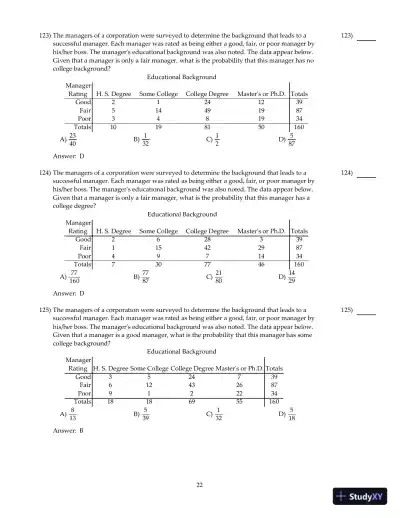 Fundamentals of Statistics, 5th Edition Test Bank - Page 23 preview image