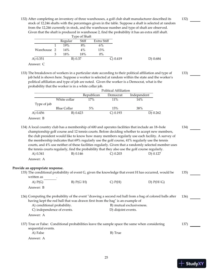Fundamentals of Statistics, 5th Edition Test Bank, page 26