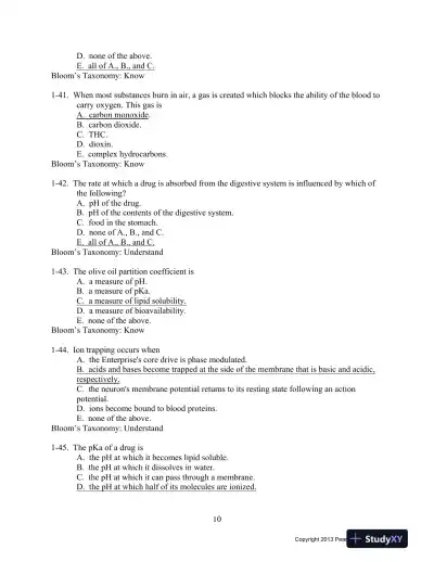 Drugs And Behavior: Introduction To Behaviorial Pharmacology, 7th Edition Test Bank - Page 12 preview image