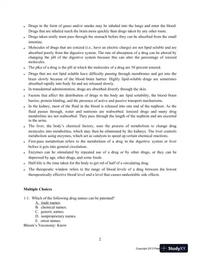 Drugs And Behavior: Introduction To Behaviorial Pharmacology, 7th Edition Test Bank - Page 4 preview image